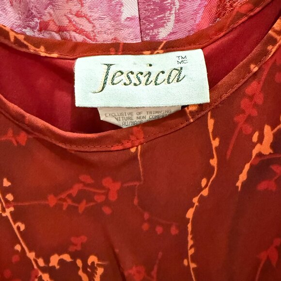 Vintage 90s Jessica Floral Maxi Dress - Picture 3 of 3